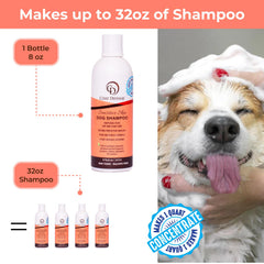 COAT DEFENSE Sensitive Dogs Shampoo lather spreads gently for a mild cleanse.