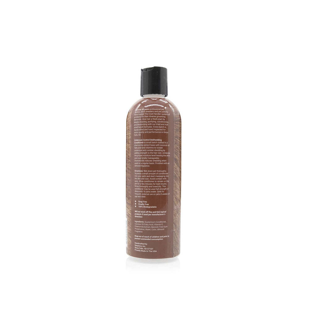 The Coat Handler conditioner lather demonstrates concentrated formula for easy dilution.