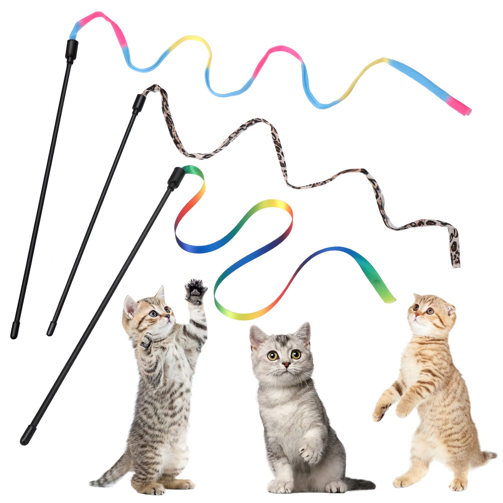 Cobee cat wand toy 30cm ready for interactive play and gentle exercise.