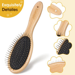 cobee round 20mm pins on brush ideal for detangling mats and undercoat care