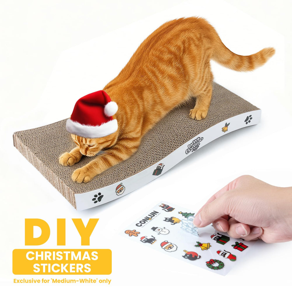 Coching cat scratcher reversible design side-a highlights two-surface scratching options