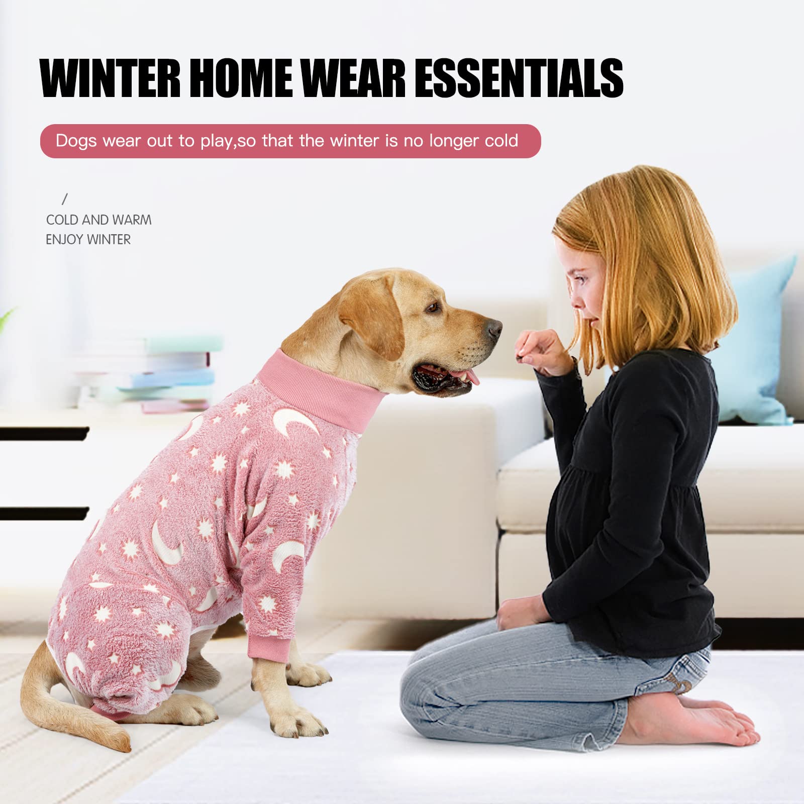 COCHPR dog pajamas during outdoor walk give cozy, secure feel