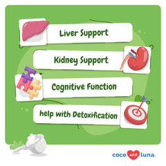 Coco and Luna cat liver detox ingredients highlight dandelion root and vitamin B benefits
