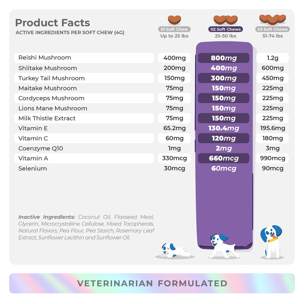 Coco and Luna digestive health dog soft chews blend for immune, digestion, and liver balance