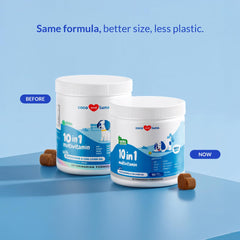 Coco and Luna dog multivitamin package shot highlights daily vet-formulated care.