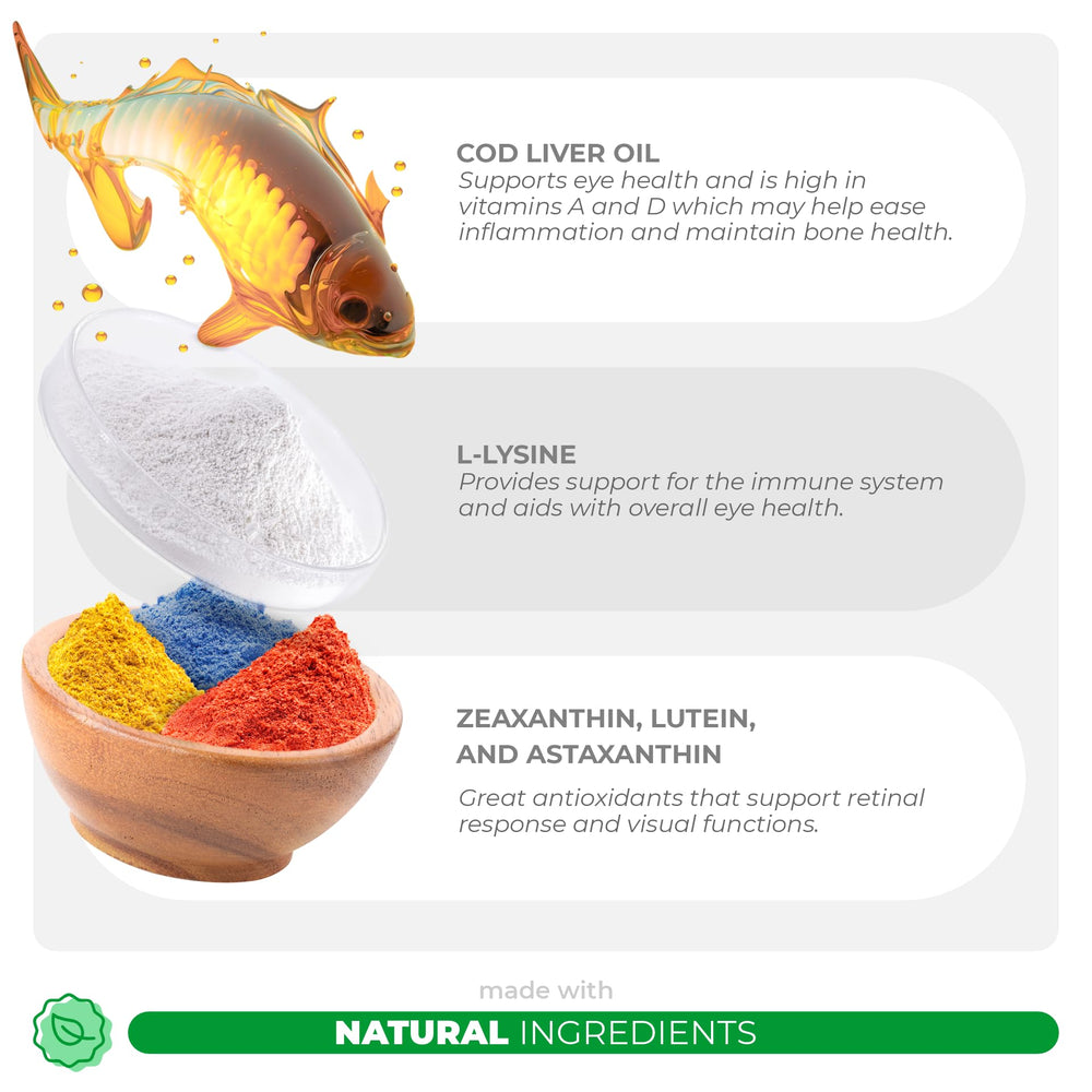 Coco and Luna cod liver oil ingredient emphasized for omega-3 fatty acids.