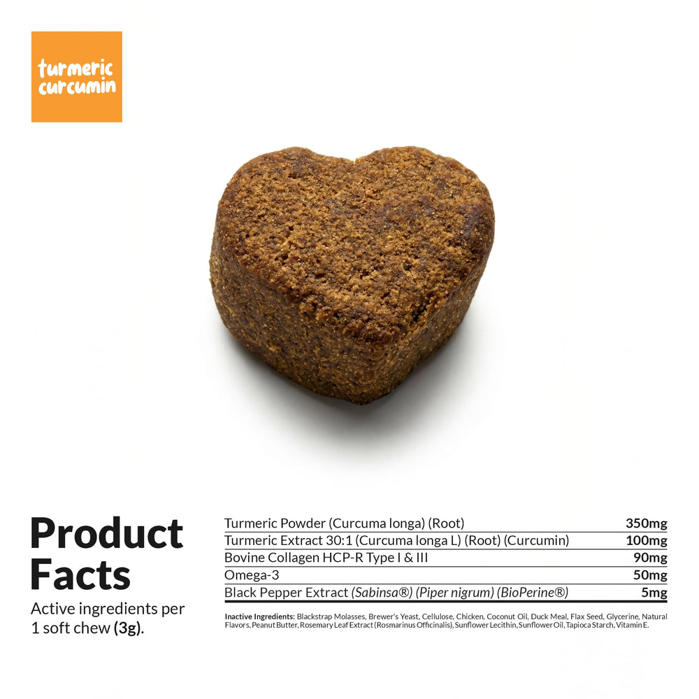 Coco and Luna turmeric dog soft chews made-in-usa seal emphasizes trusted production.