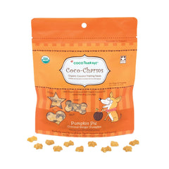 CocoTherapy Coco-Charms Pumpkin Pie treats in package for training rewards.
