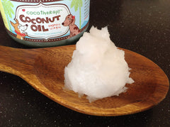 CocoTherapy taste-friendly pet supplement in bowl shows easy addition to meals.