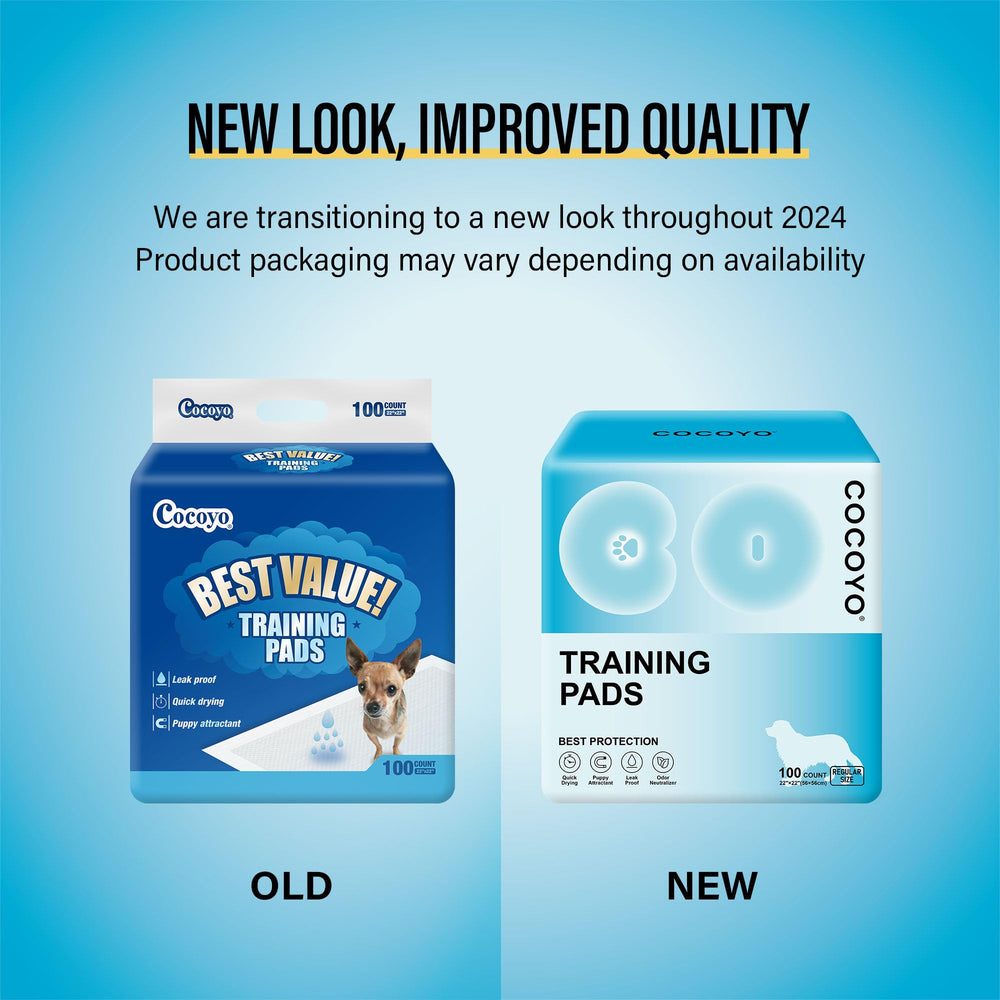 COCOYO Best Value Training Pads absorbent-core close-up showing gel formation for containment.