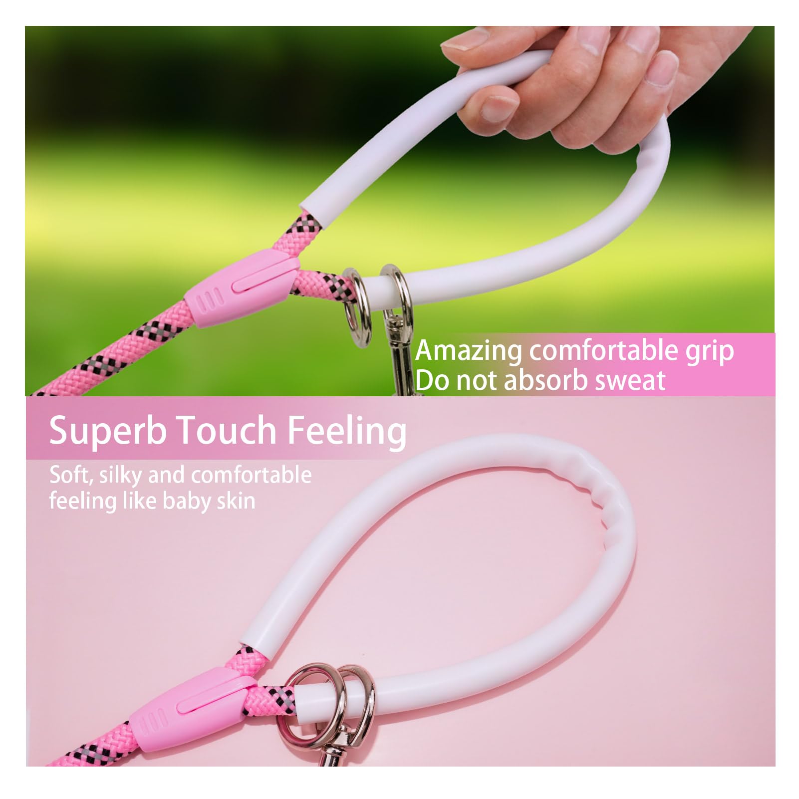 Codepets leash anti-tangle 360-degree buckle reduces tangling during outdoor activities