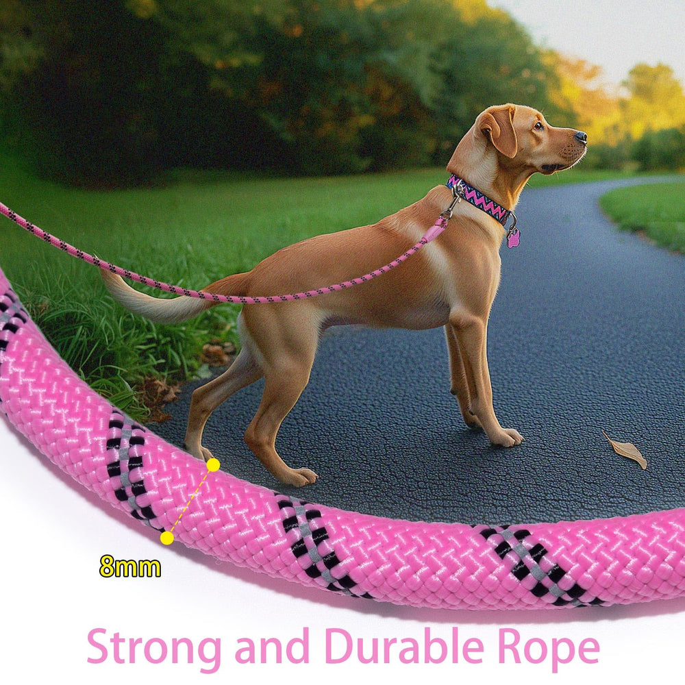 Codepets leash soft ultra-thin rubber handle tolerates sweat and stays comfortable