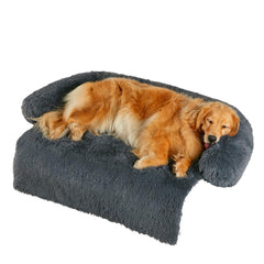 Codi Large Calming Dog Bed couch-hero provides a secure cozy retreat for anxious dogs.
