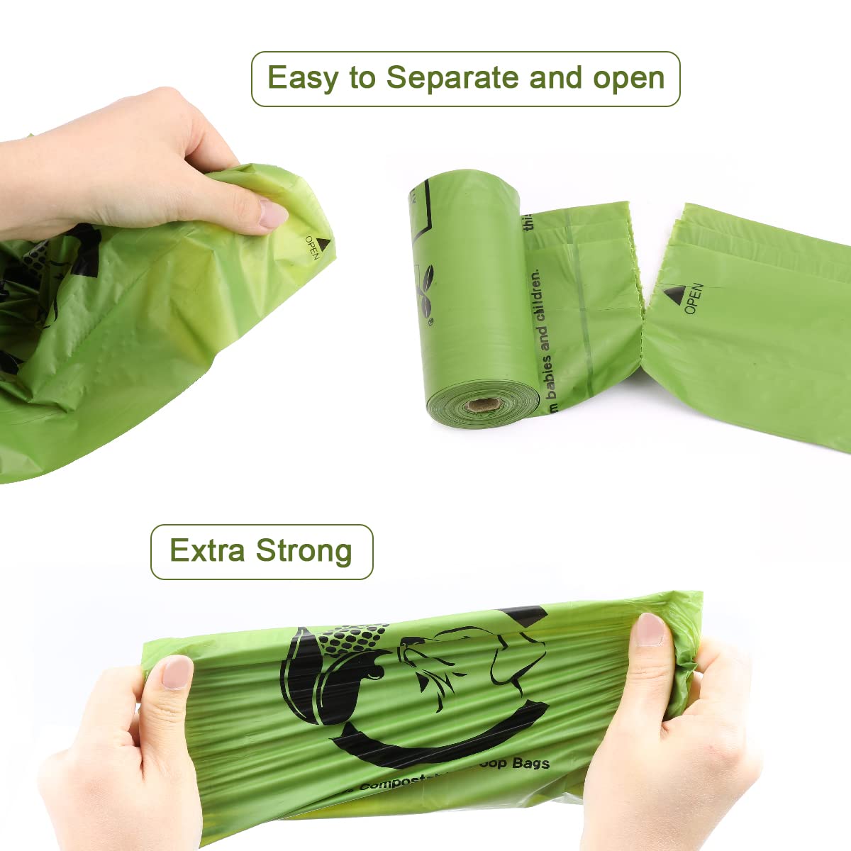 Codirom easy-open seal design highlighted for quick opening during busy strolls.