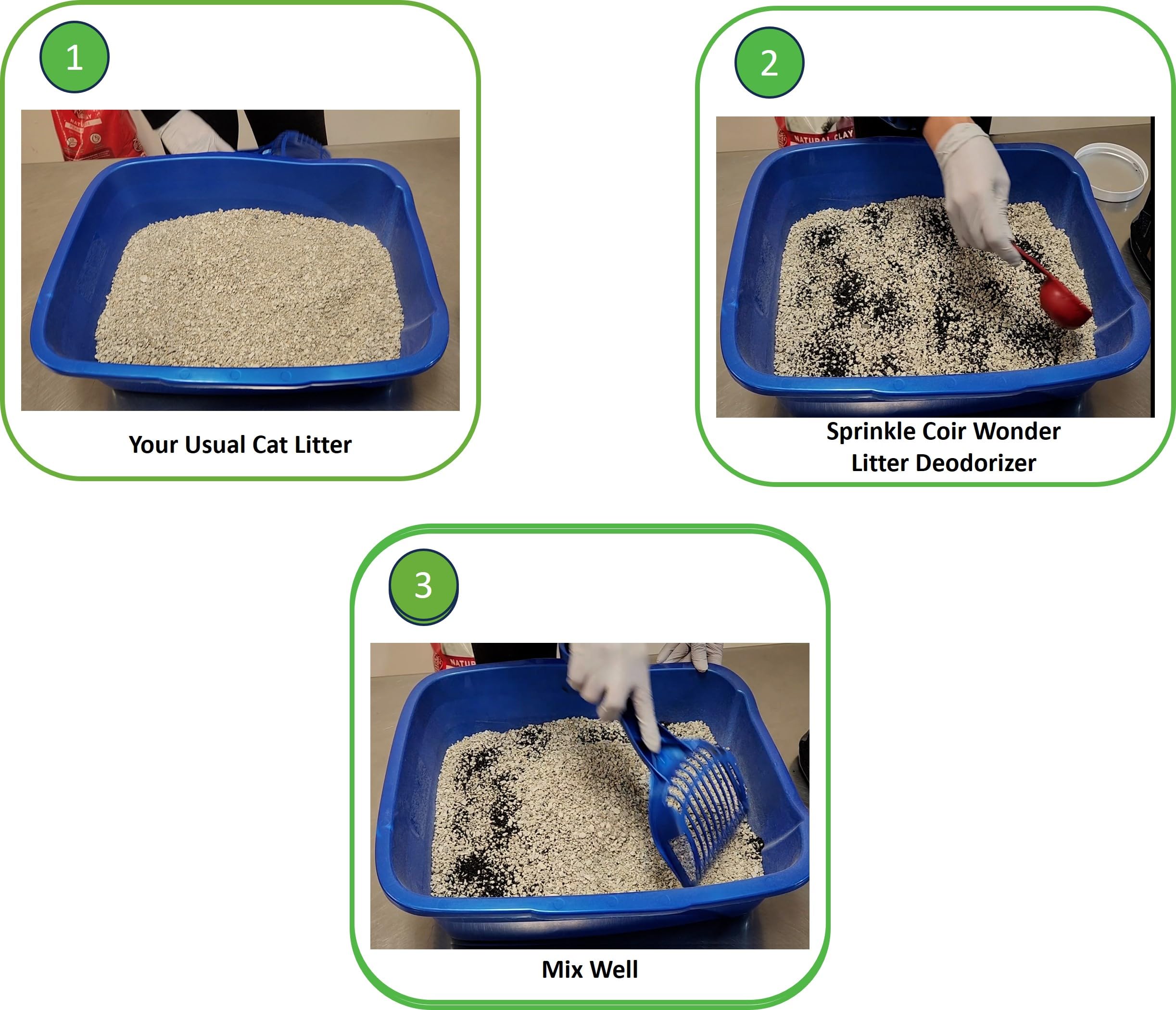 Coir Wonder multi-pet use in rabbit or coop habitats promotes fresher bedding.