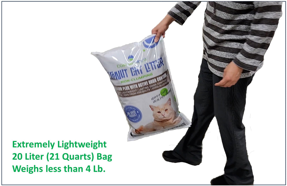 Coir Wonder non-clumping low-dust litter image emphasizes a cleaner, healthier home