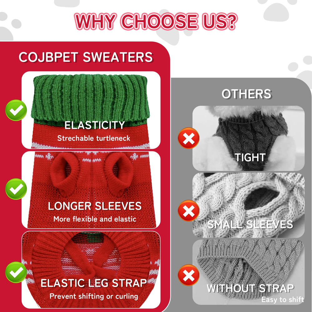 COJBPET sweater worn by dog during outdoor walk.