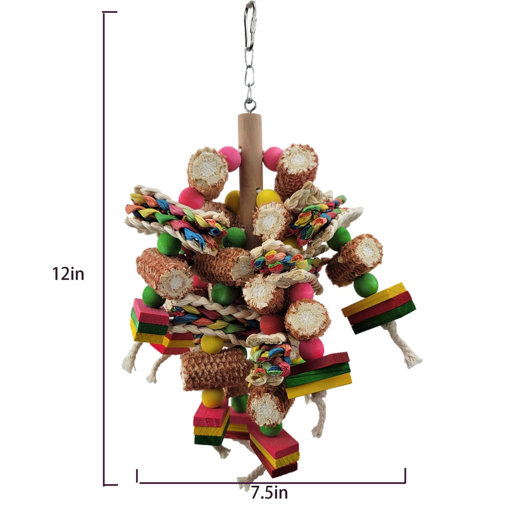Cokliomc bird toys designed for macaws, Amazon parrots, and African greys provide durable enrichment.