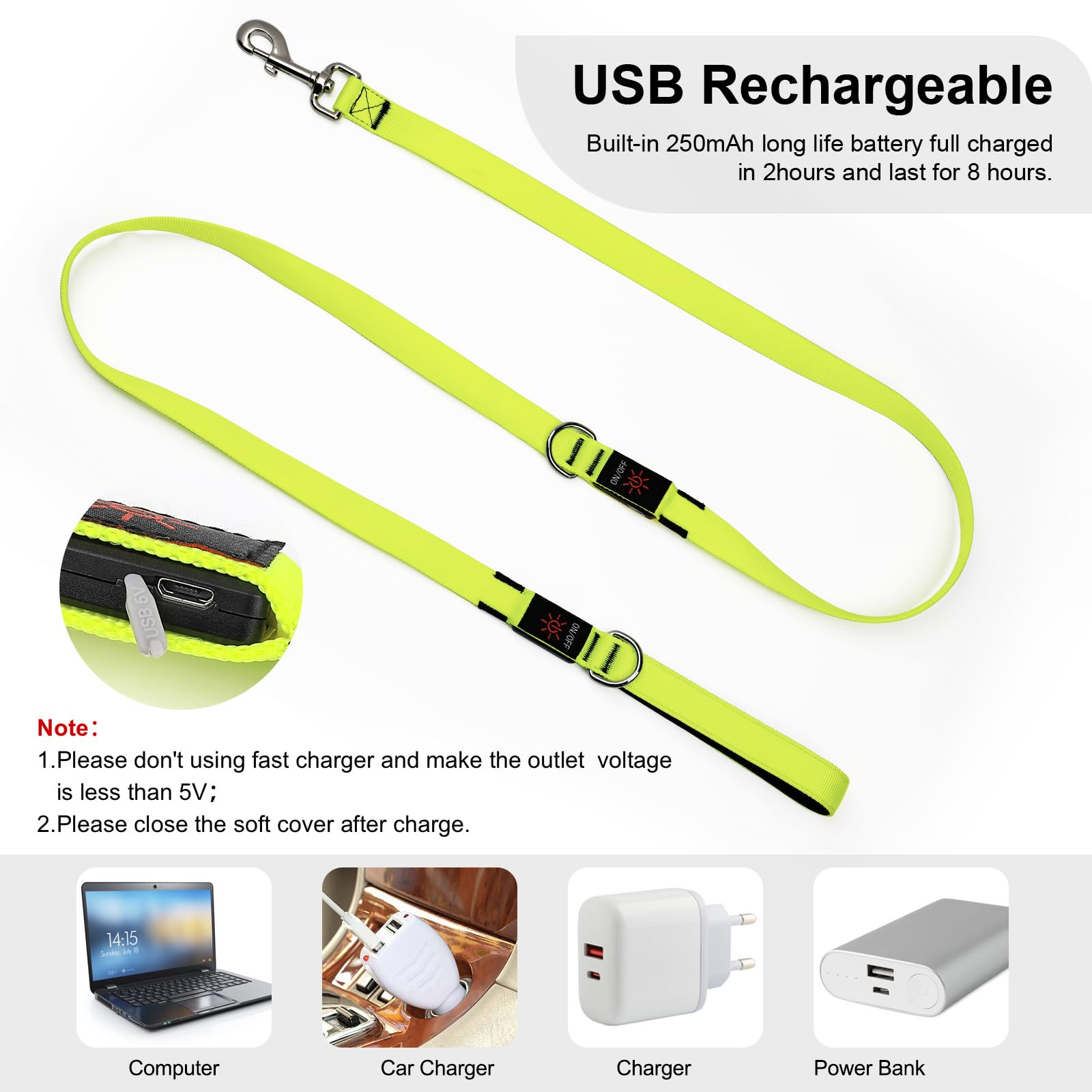 Colaseeme padded-handle leash provides comfortable grip during walks.