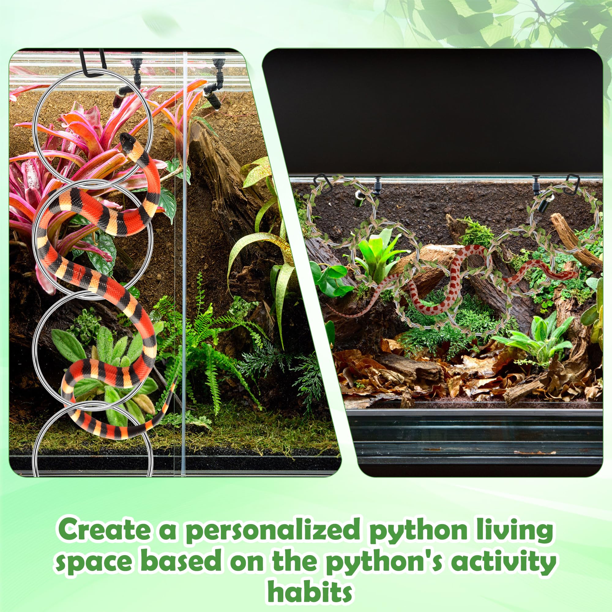Coldairsoap simulated tree vine shows realistic texture for immersive habitat enrichment.