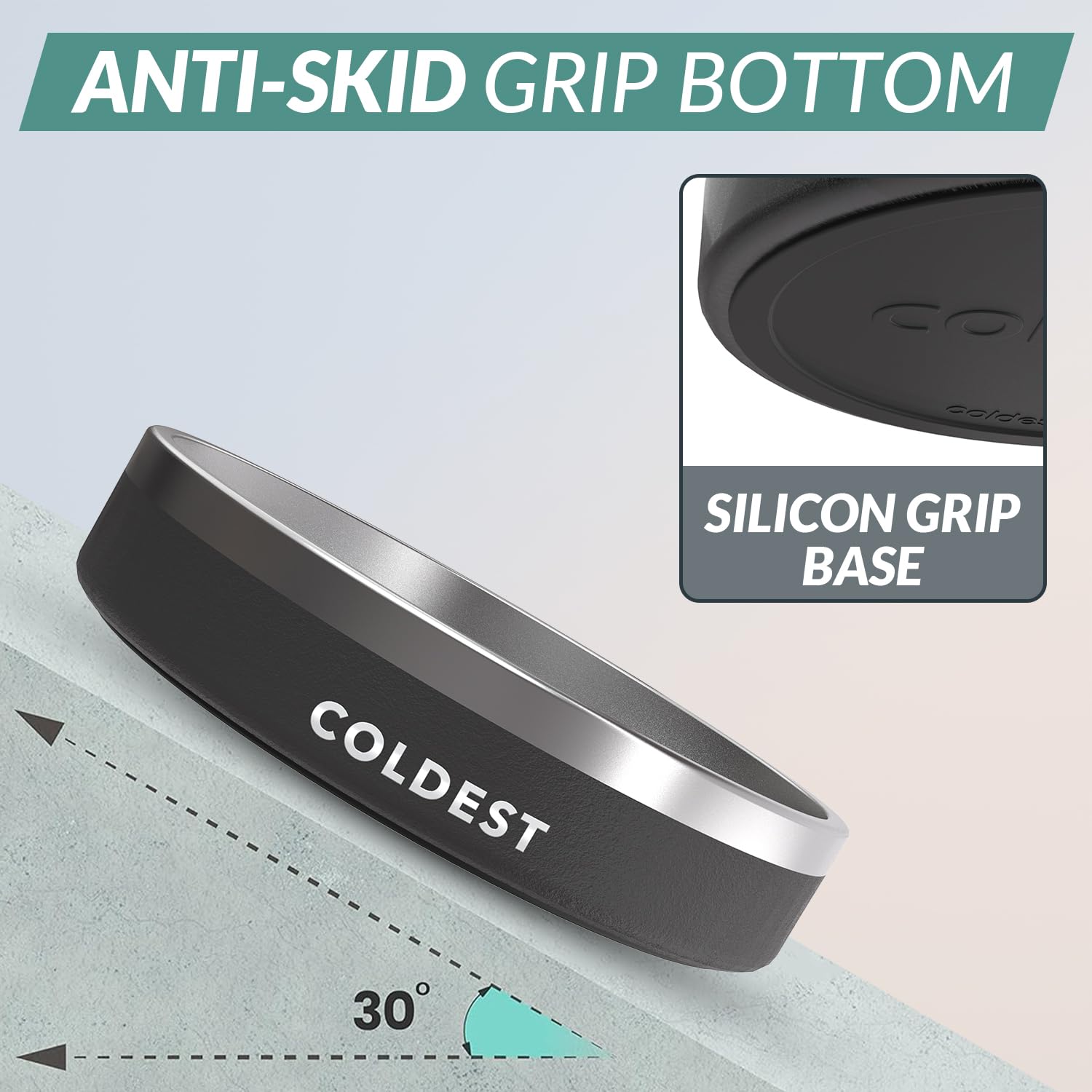 Coldest Water anti-rust stainless steel construction indicates long-lasting durability for pets