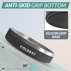 Coldest Water anti-rust stainless steel construction indicates long-lasting durability for pets