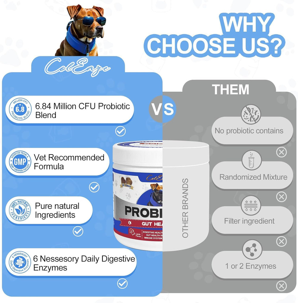 ColEaze probiotic chews shown in daily-use setting for routine care