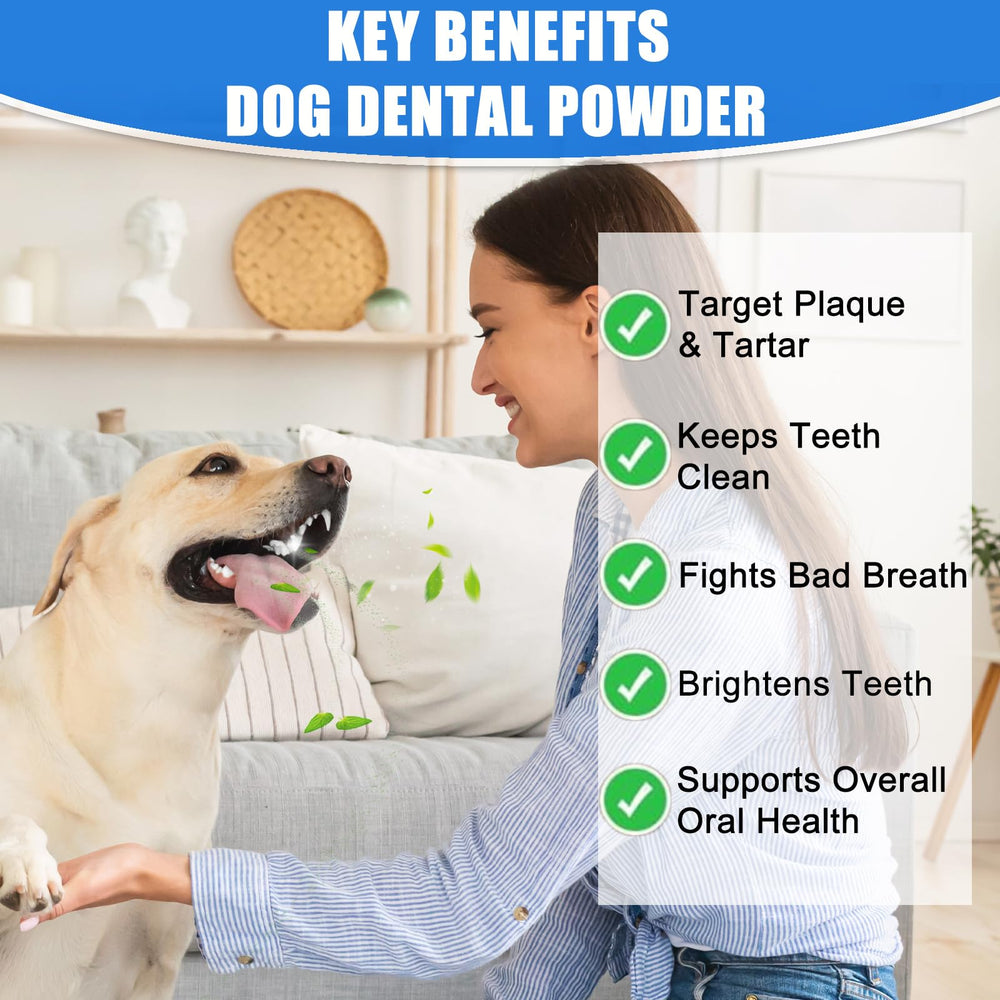 Coleaze dog teeth powder scoop illustrating precise, weight-based dosing.