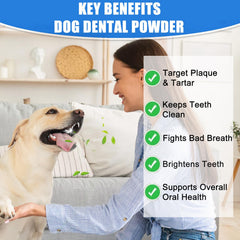 Coleaze dog teeth powder scoop illustrating precise, weight-based dosing.