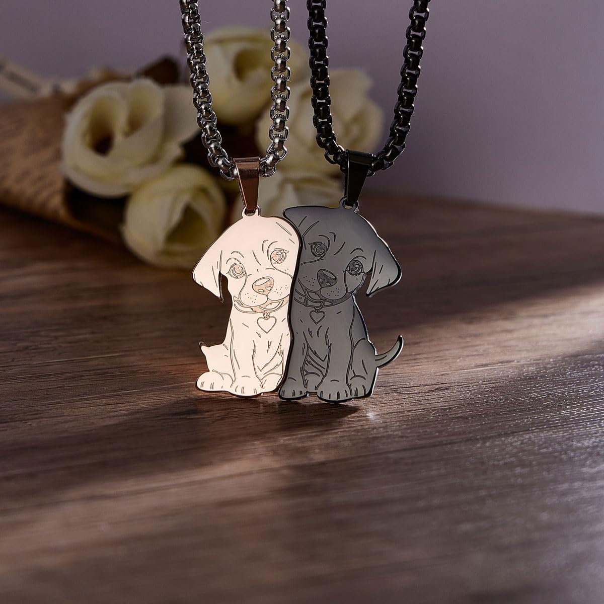Colentine rose gold necklace box chain—22-inch versatile styling.