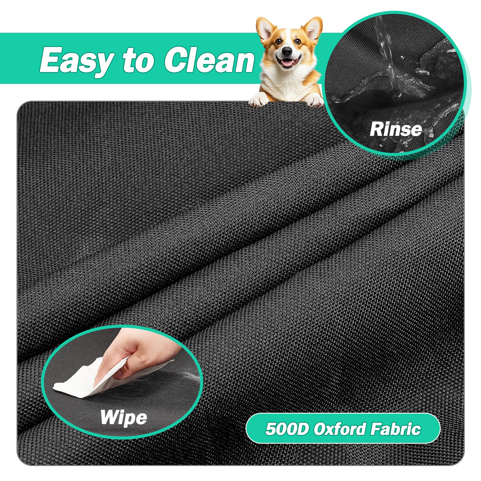 Colewin 500D Oxford fabric resists scratches and tears for durability.