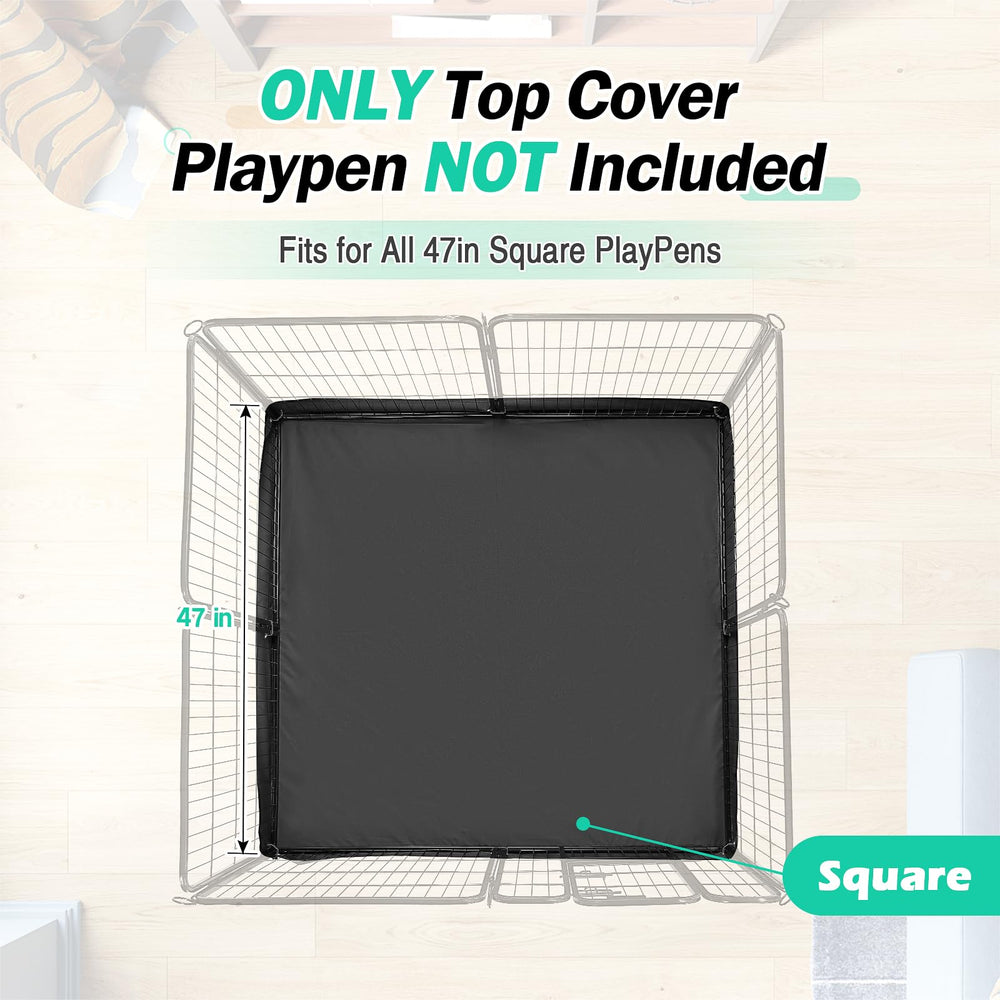 Colewin dog playpen bottom pad installed on four-panel pen showing stable setup.