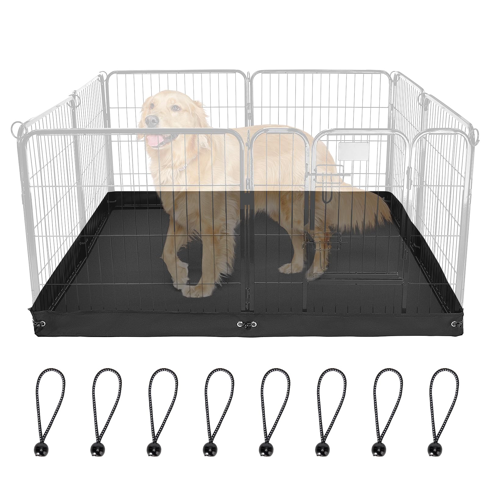 Colewin dog playpen bottom pad universal fit for 4-panel square pens, floor protection.