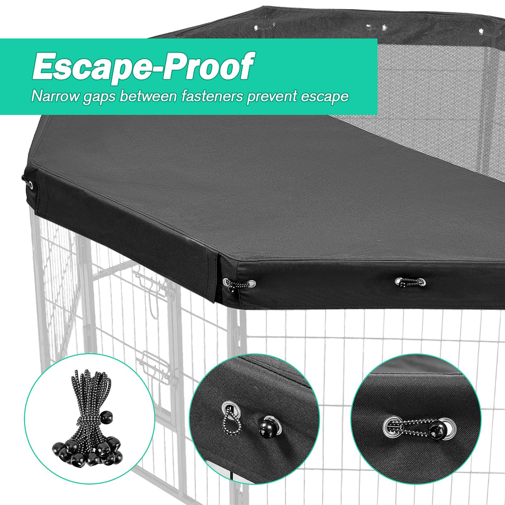 Colewin dog playpen cover Oxford fabric close-up indicates durability.