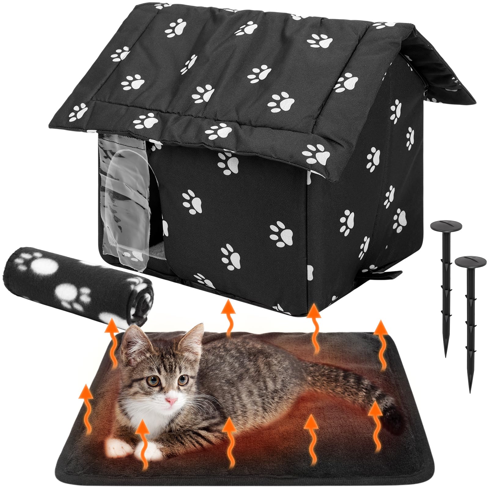 Colingmill outdoor cat house exterior provides weatherproof shelter for feral cats