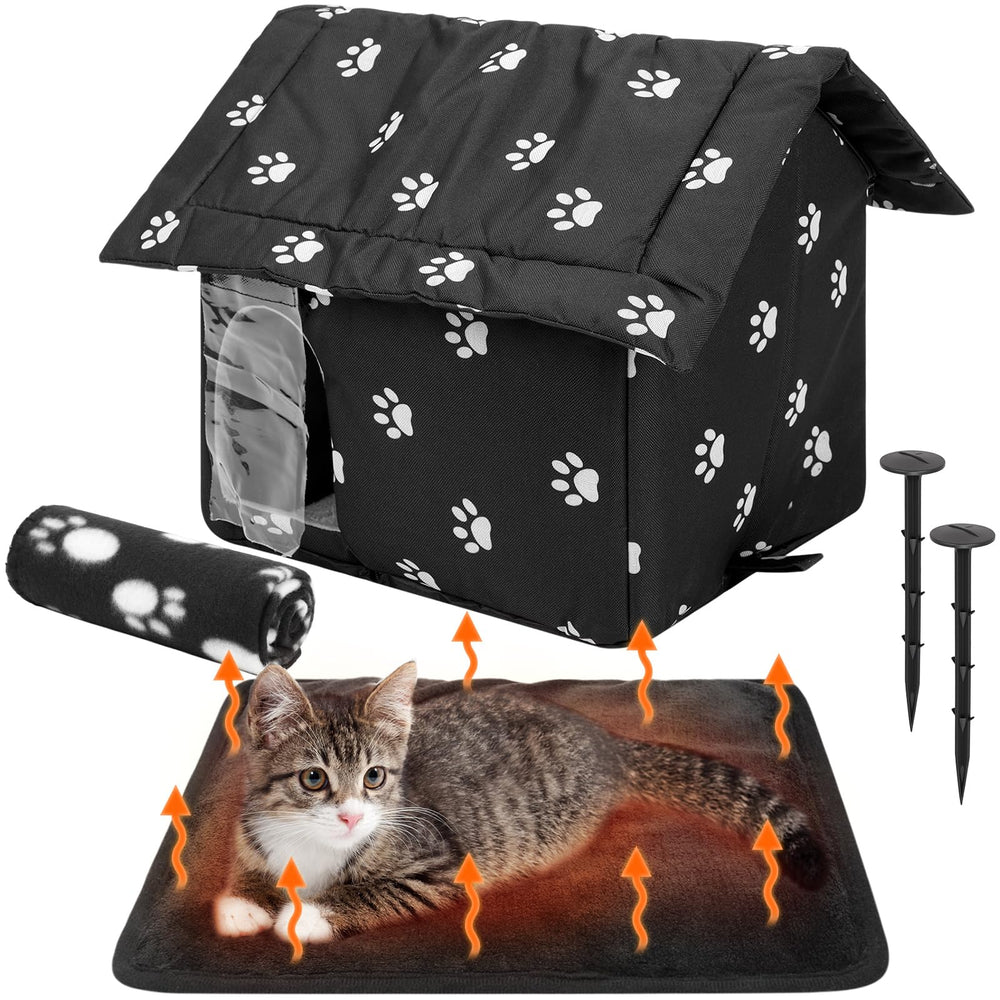 Colingmill outdoor cat house exterior provides weatherproof shelter for feral cats