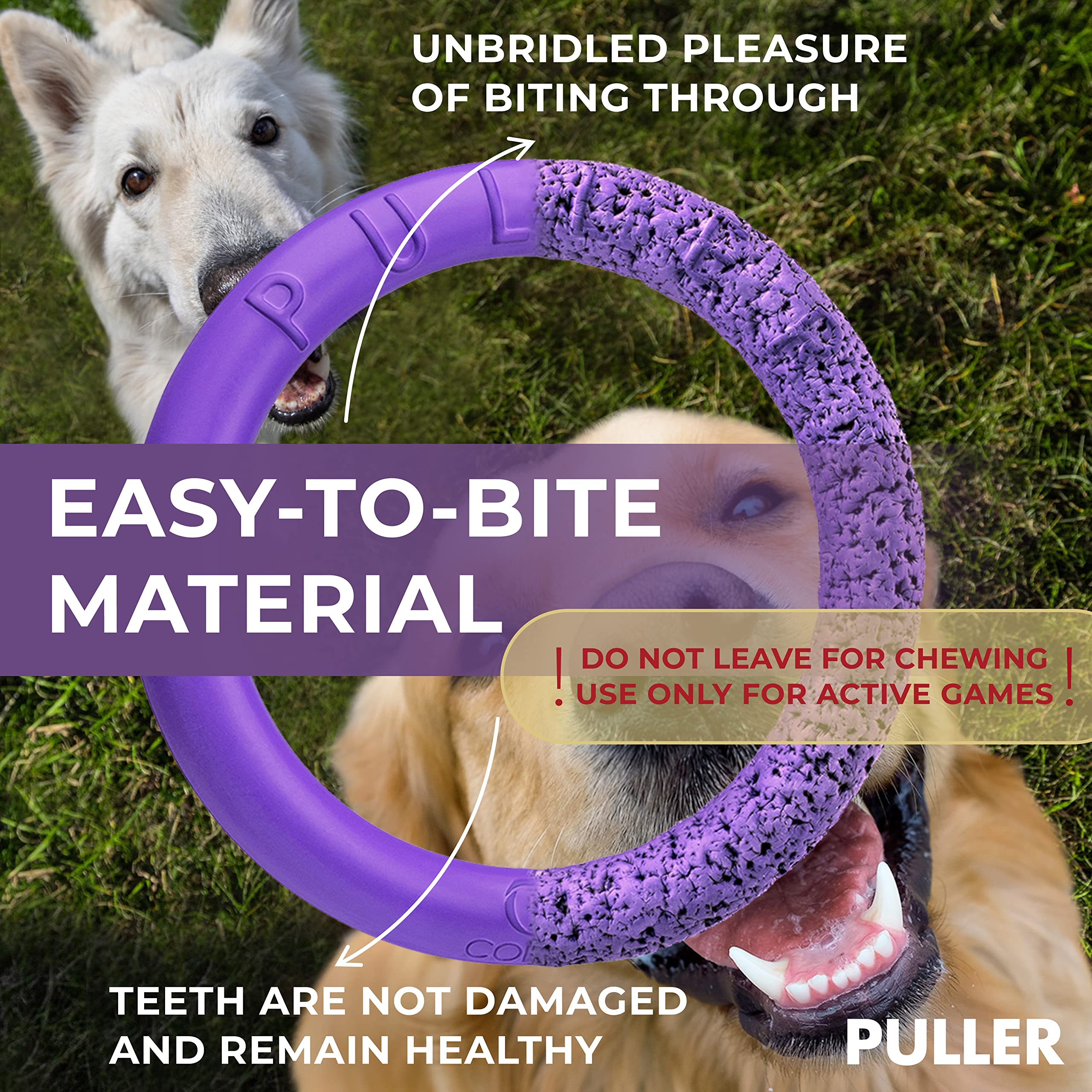 COLLAR Puller water-play mode for splashy fetch and cooling off.