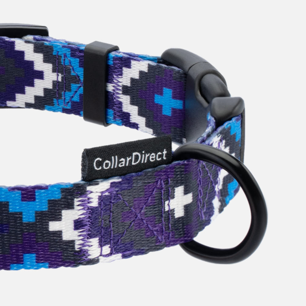 CollarDirect Aztec dog collar durable nylon and secure buckle