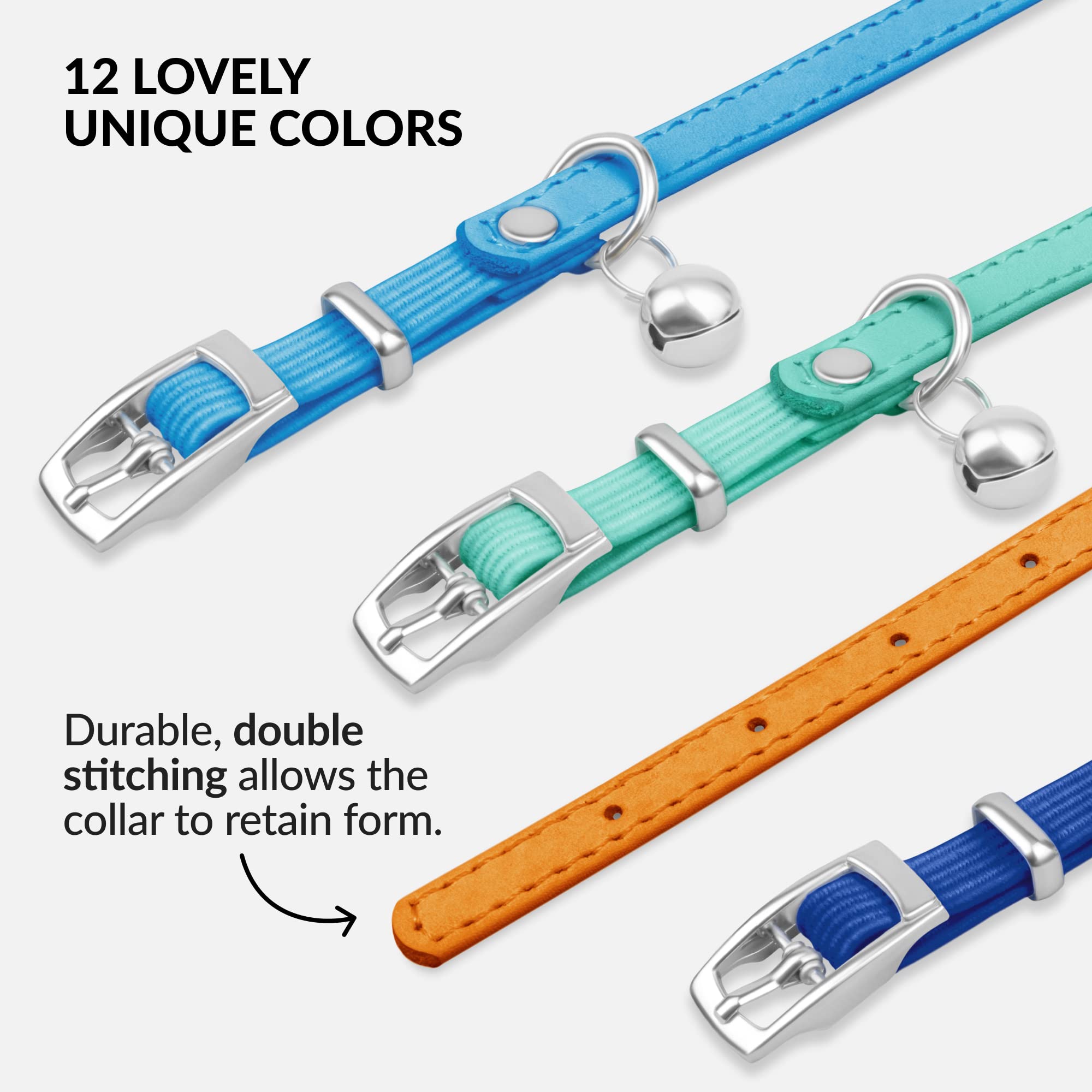 CollarDirect cat collar bright color improves visibility for quick location