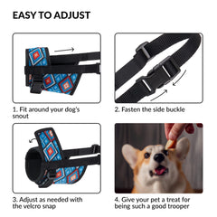 CollarDirect dog muzzle soft breathable nylon keeps dogs comfortable