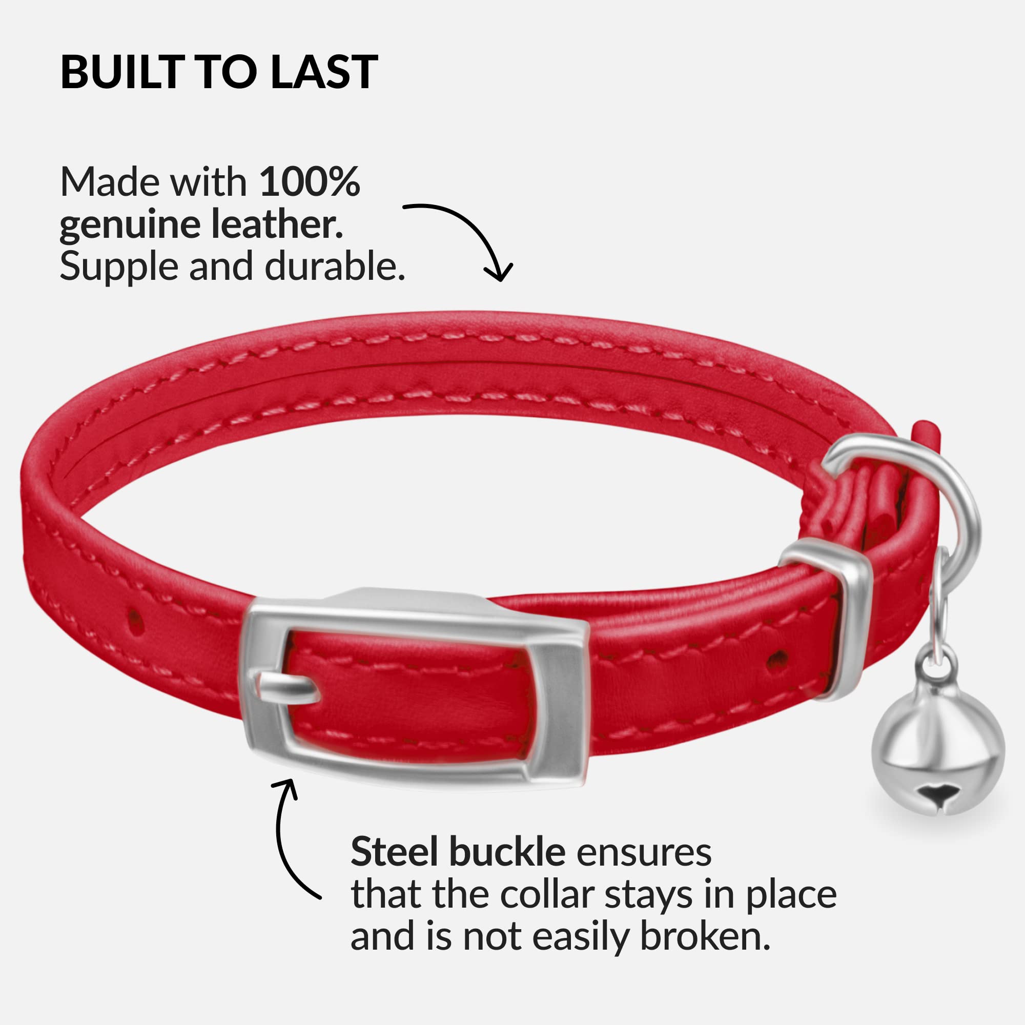 CollardDirect handmade leather cat collar illustrating premium craftsmanship.
