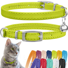 CollarDirect leather cat collar with bell suitable for daily wear