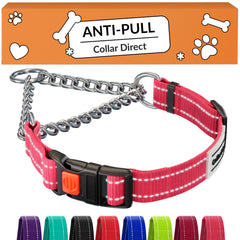CollarDirect pink martingale collar with quick-release buckle for easy on/off