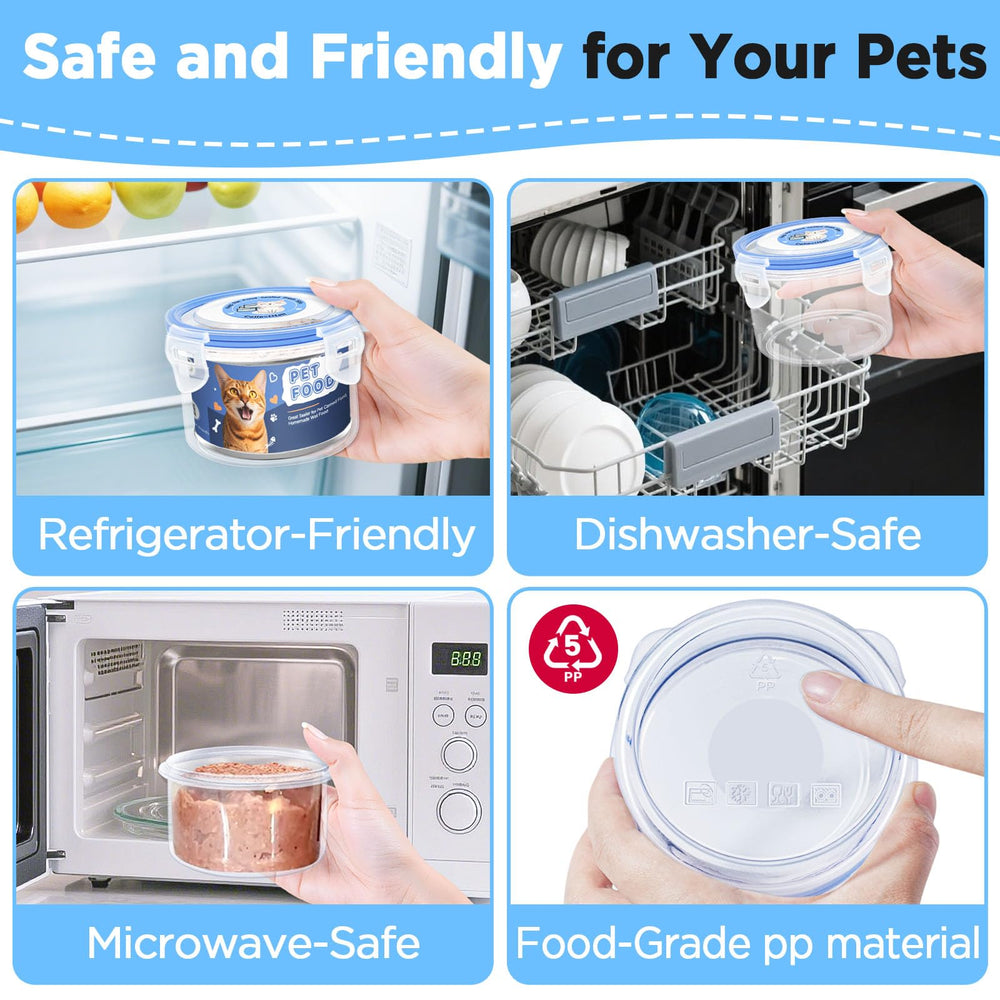CollectHall reusable lids replace foil for everyday pet food storage