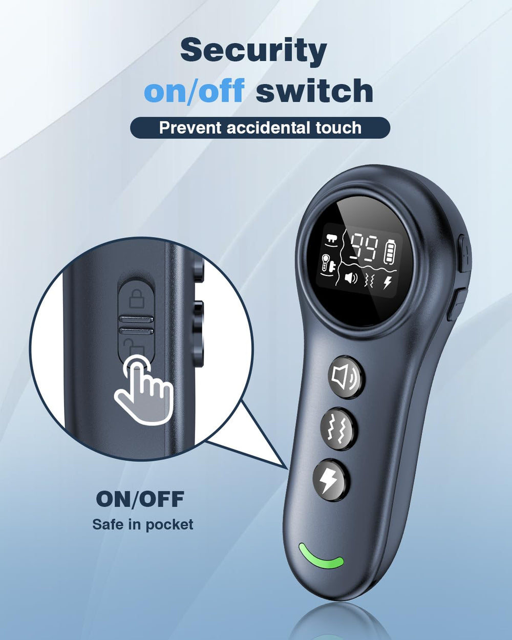 Colofrog safety lock prevents accidental activation