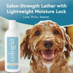 Cologio Dog Shampoo honey-vanilla fragrance provides pleasant odor control during walks