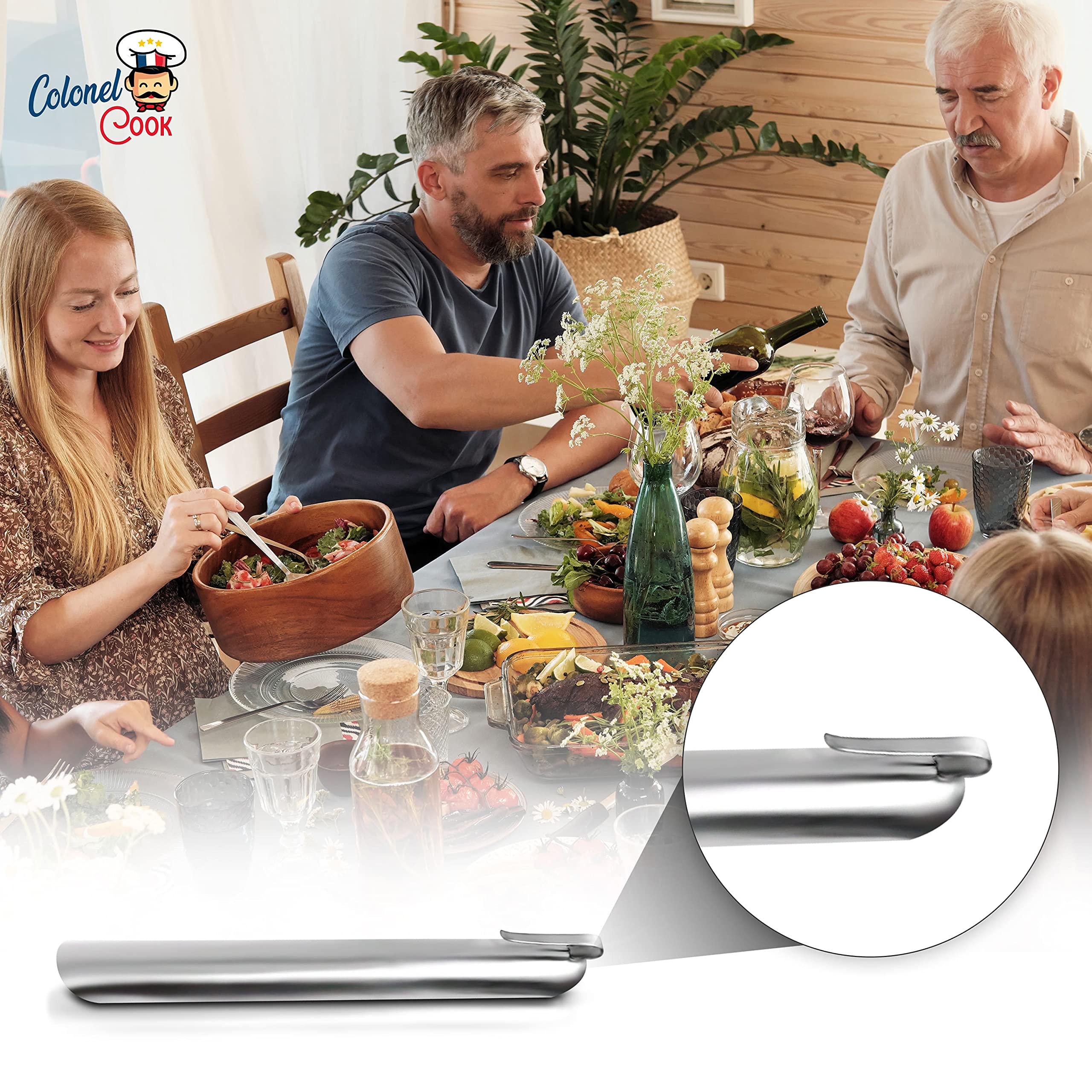 Colonel Cook Crumb Sweeper flagged nylon bristles lift crumbs from small surfaces