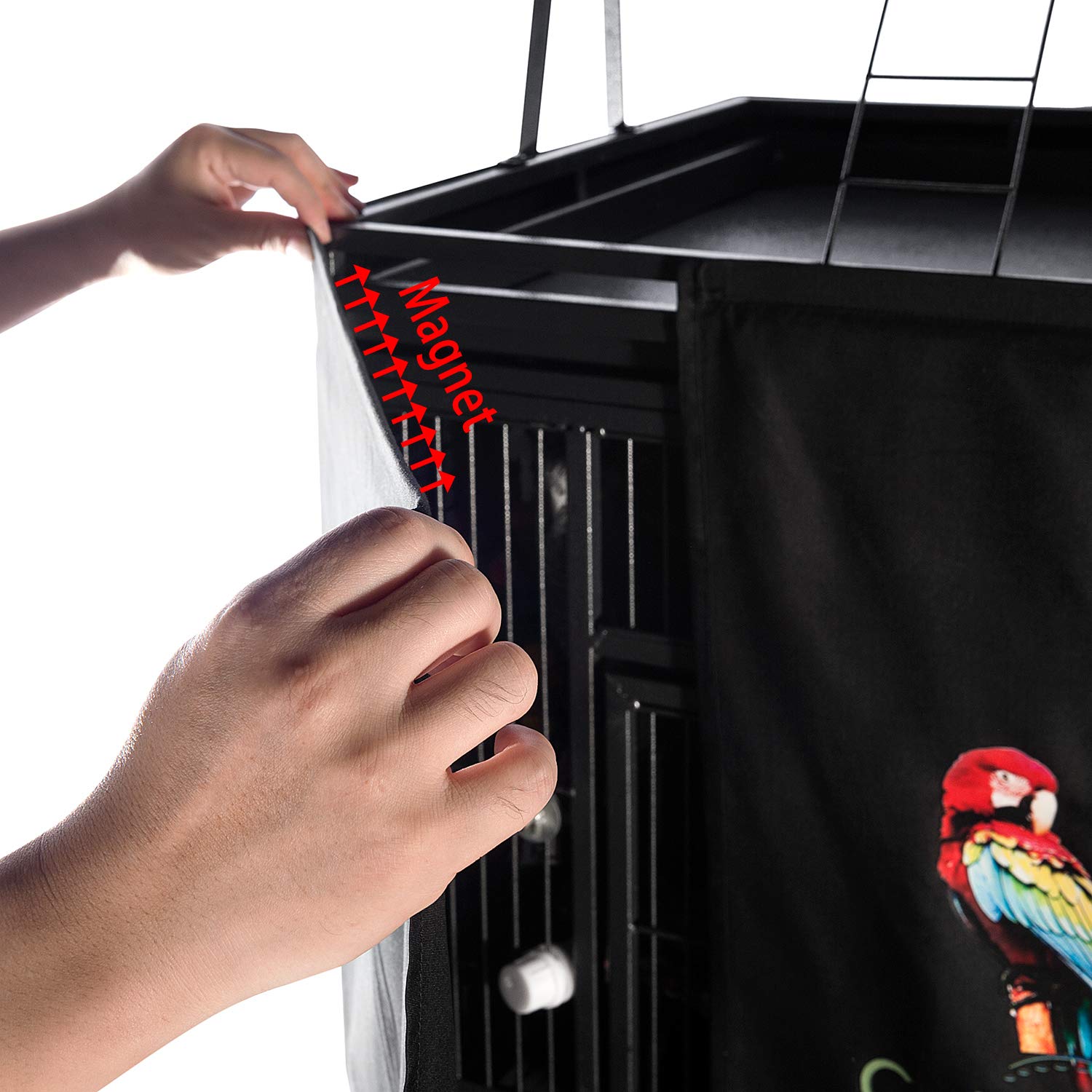 Colorday Good Night cover dimensions displayed for 68 inch play-top cages