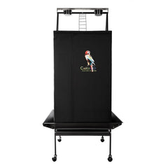 Colorday Good Night play-top cage cover in assembly for easy setup on a large cage