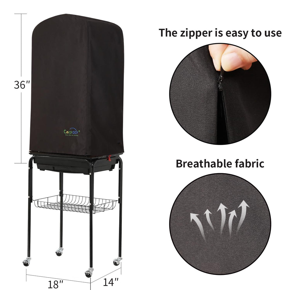 Colorday Good Night Bird Cage Cover Velcro-top detail emphasizing secure adjustability.